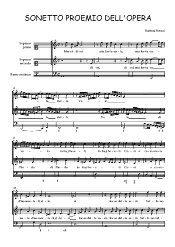 Sonetto proemio dell'opera